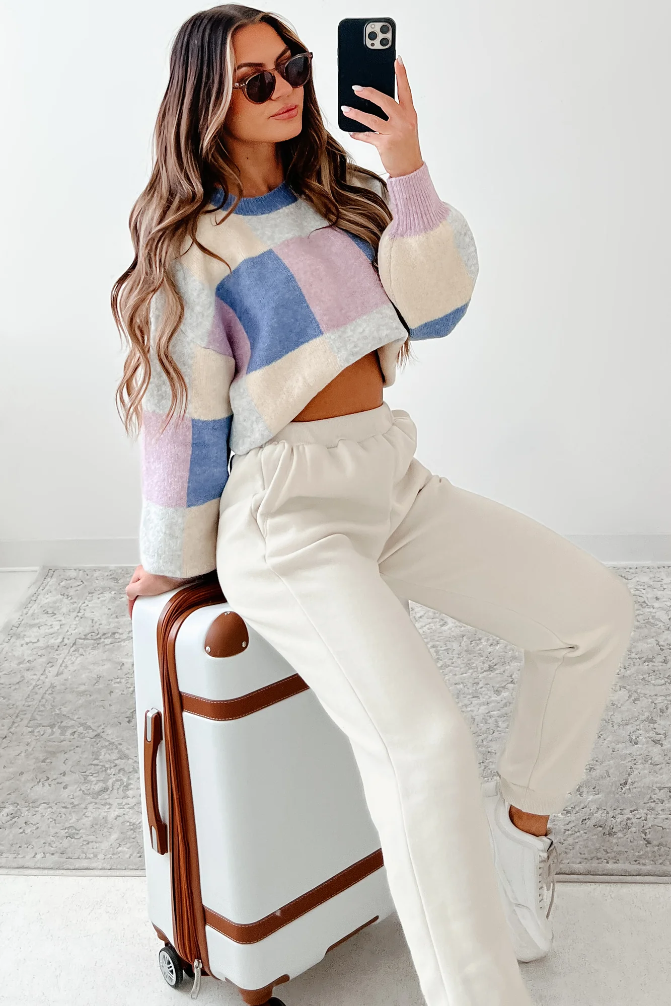 Solving The Puzzle Colorblock Sweater (Blue Multi) - Image 12